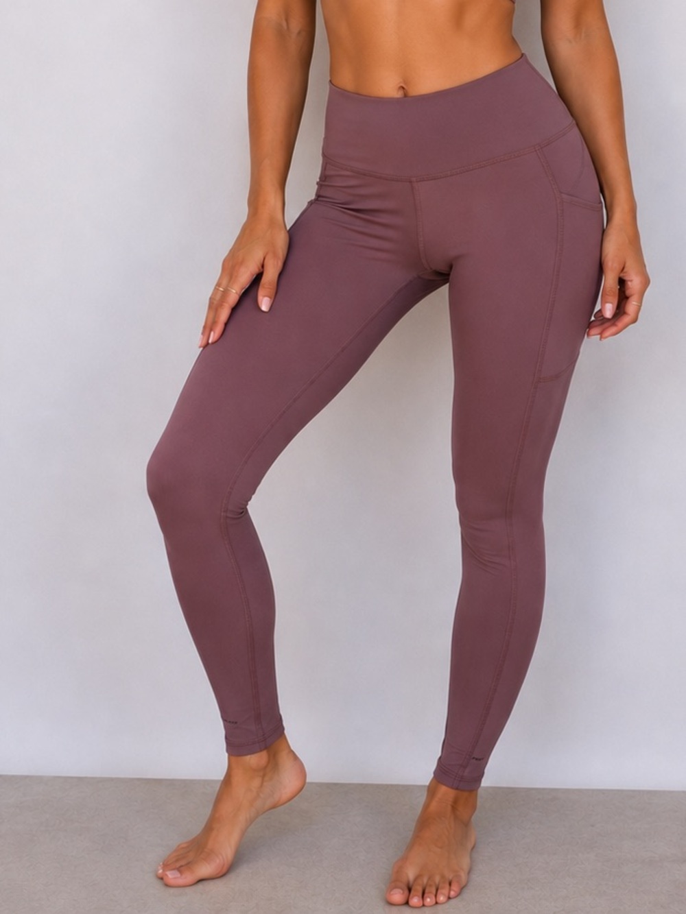 Columbia High-Rise Leggings in Dusty Mauve